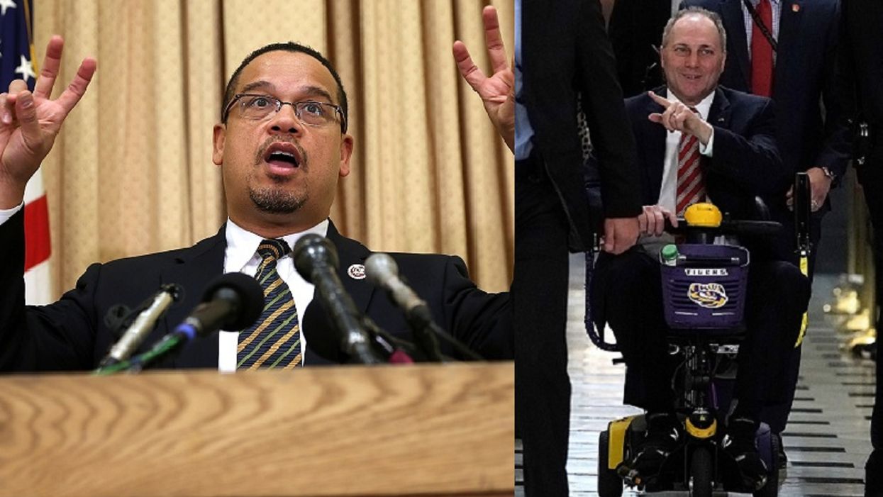 Keith Ellison swears he has never seen a Bernie supporter act 'unusually mean,' gets a reminder from Steve Scalise
