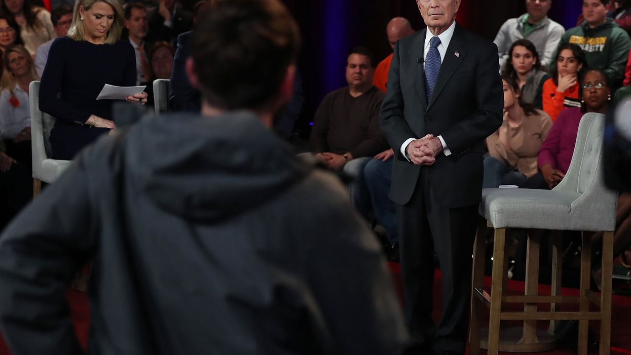 Voter asks Mike Bloomberg how he can 'justify' his gun control agenda while having armed security for himself