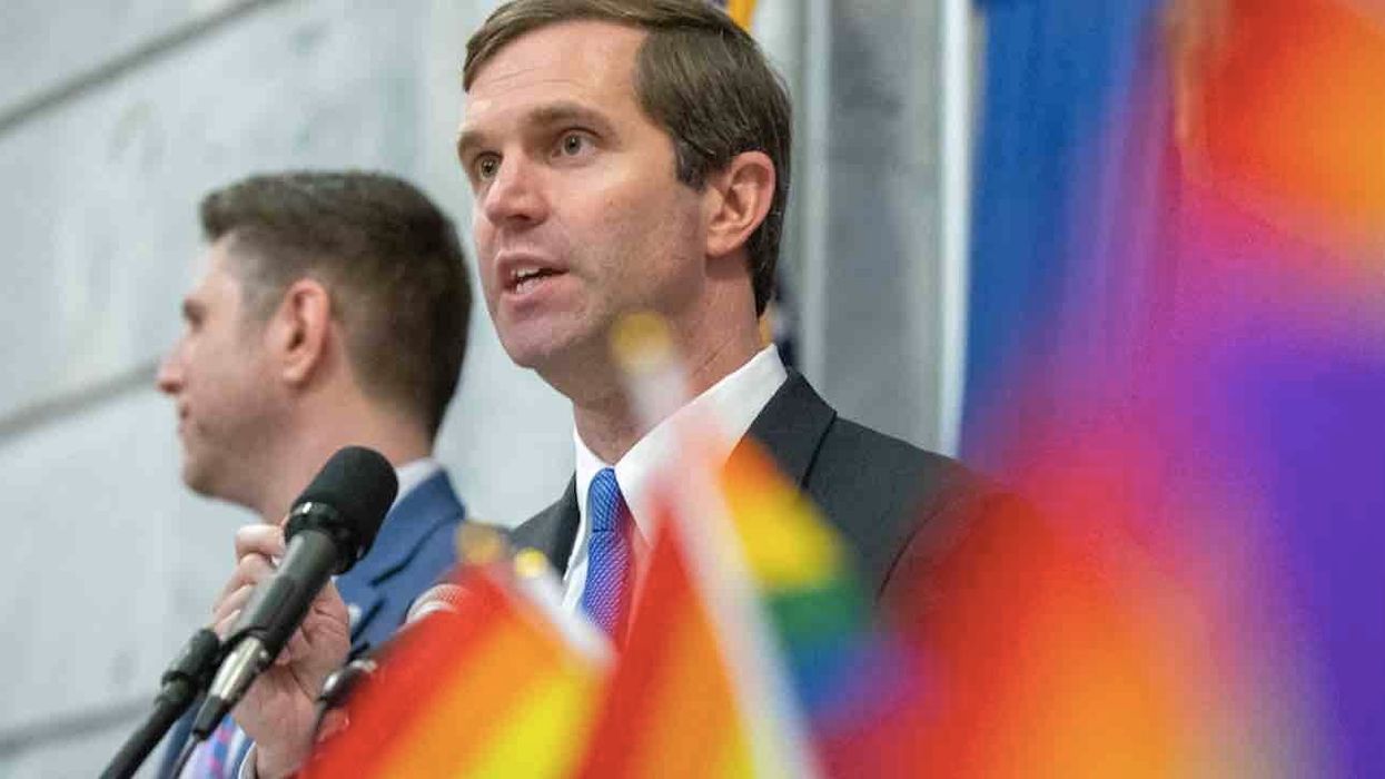Democratic Kentucky governor blasts 'homophobic' criticism of his photo with drag queens — one who appeared to wear 'devil horns'