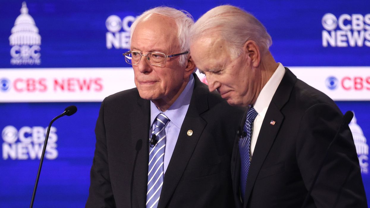 Bernie Sanders says he will drop out if Joe Biden has more delegates by the convention — even if he doesn't have the majority