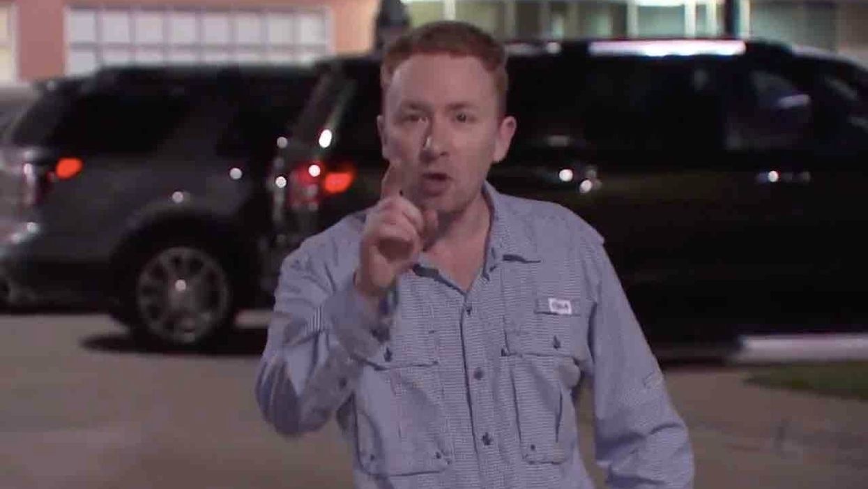 Man drops 'f-bombs' on TV news crew in front of supermarket for 'hyping' coronavirus: 'It's your fault that people are freaking out here!'