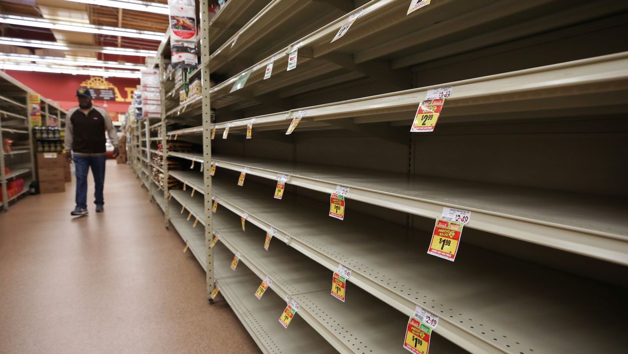 A grocery store spokesman admits shortages are unprecedented — and says when shelves will be restocked