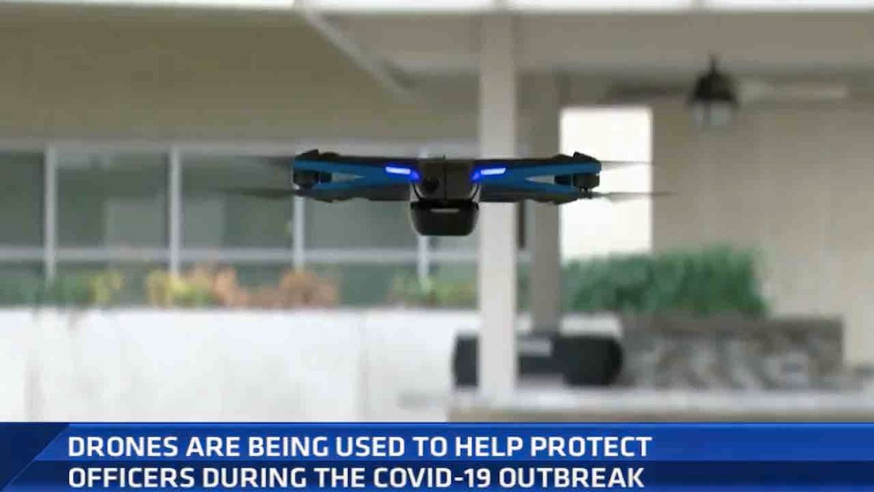 California police dept. might use drones outfitted with speakers to 'educate the public about the dangers' of the coronavirus