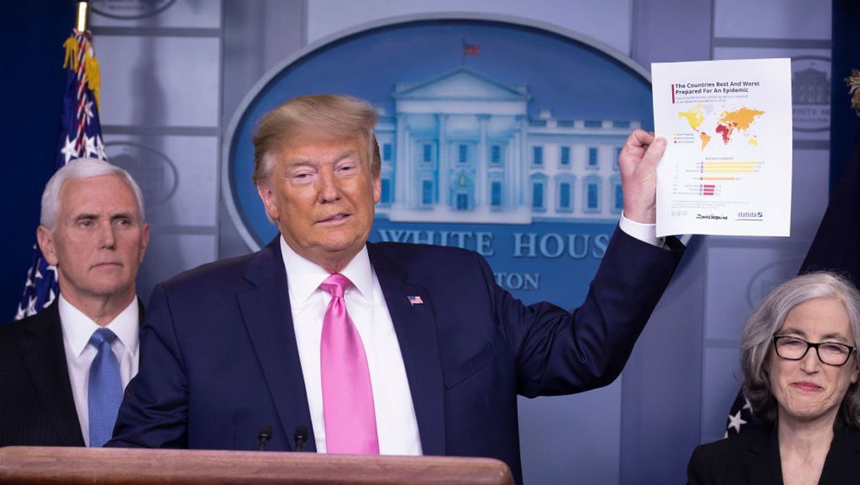 US was ranked the best-prepared country for a pandemic in late 2019 by a Johns Hopkins study