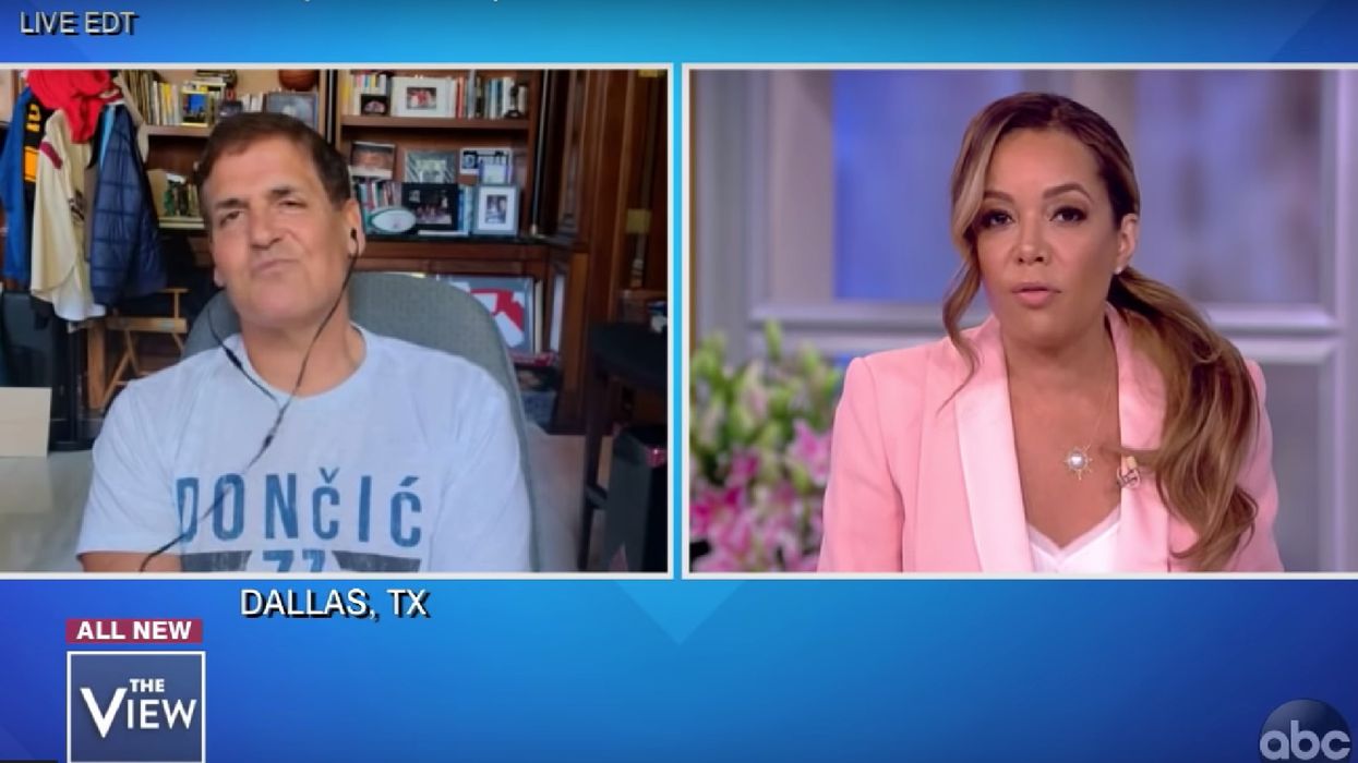 Sunny Hostin tries to bait Mark Cuban into Trump-bashing while on ‘The View’ — but Cuban won’t do it: 'I'm not gonna throw him under the bus'