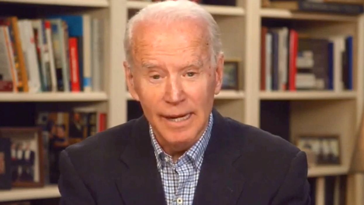 Joe Biden lies about Trump's approval rating and gets immediately fact-checked live on his own video