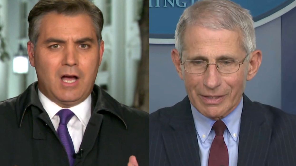 Jim Acosta tries to get Dr. Fauci to blame Trump for coronavirus deaths, but he dismantles his question instead