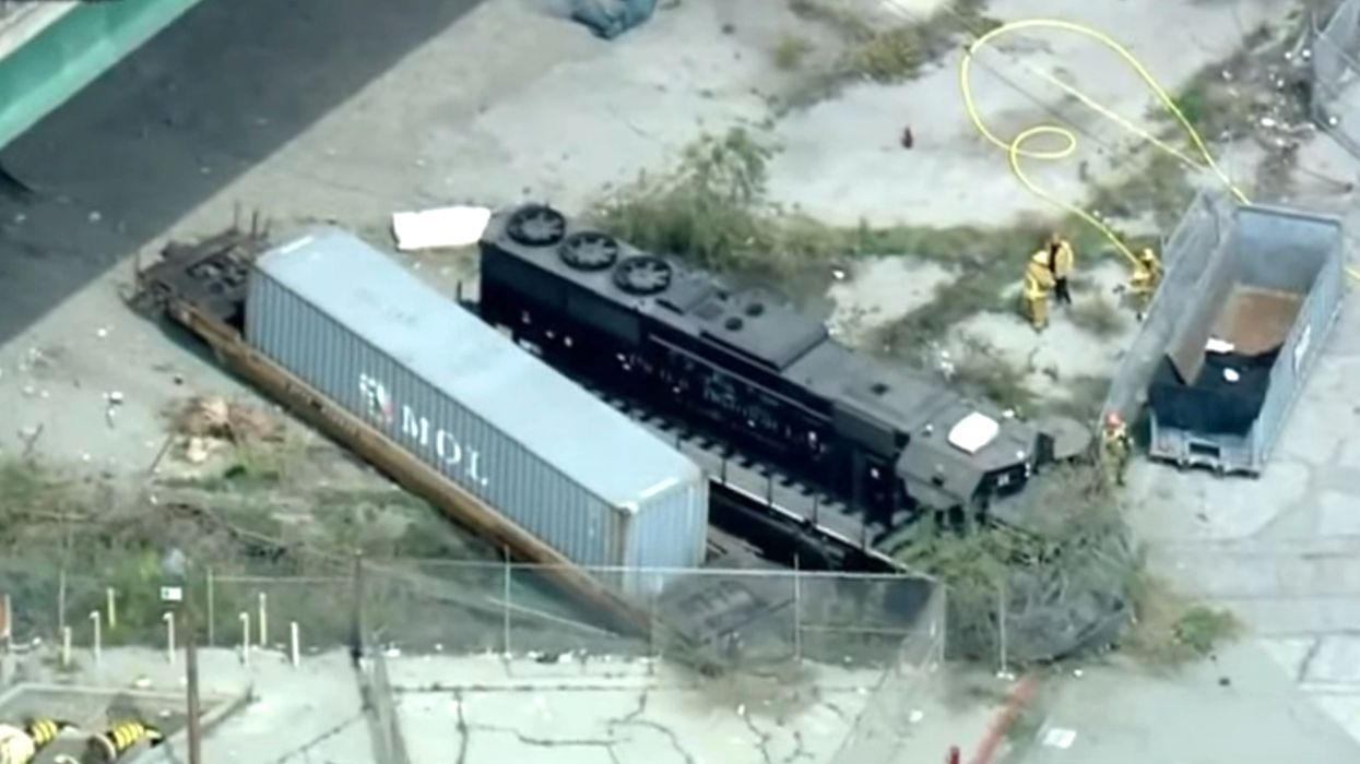 Locomotive engineer tried to ram train into hospital ship in Los Angeles