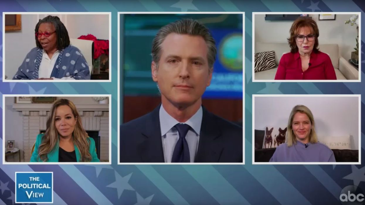 'The View's' Joy Behar tries to get Calif. Gov. Gavin Newsom to blast Trump — but he hits back with only praise for the president