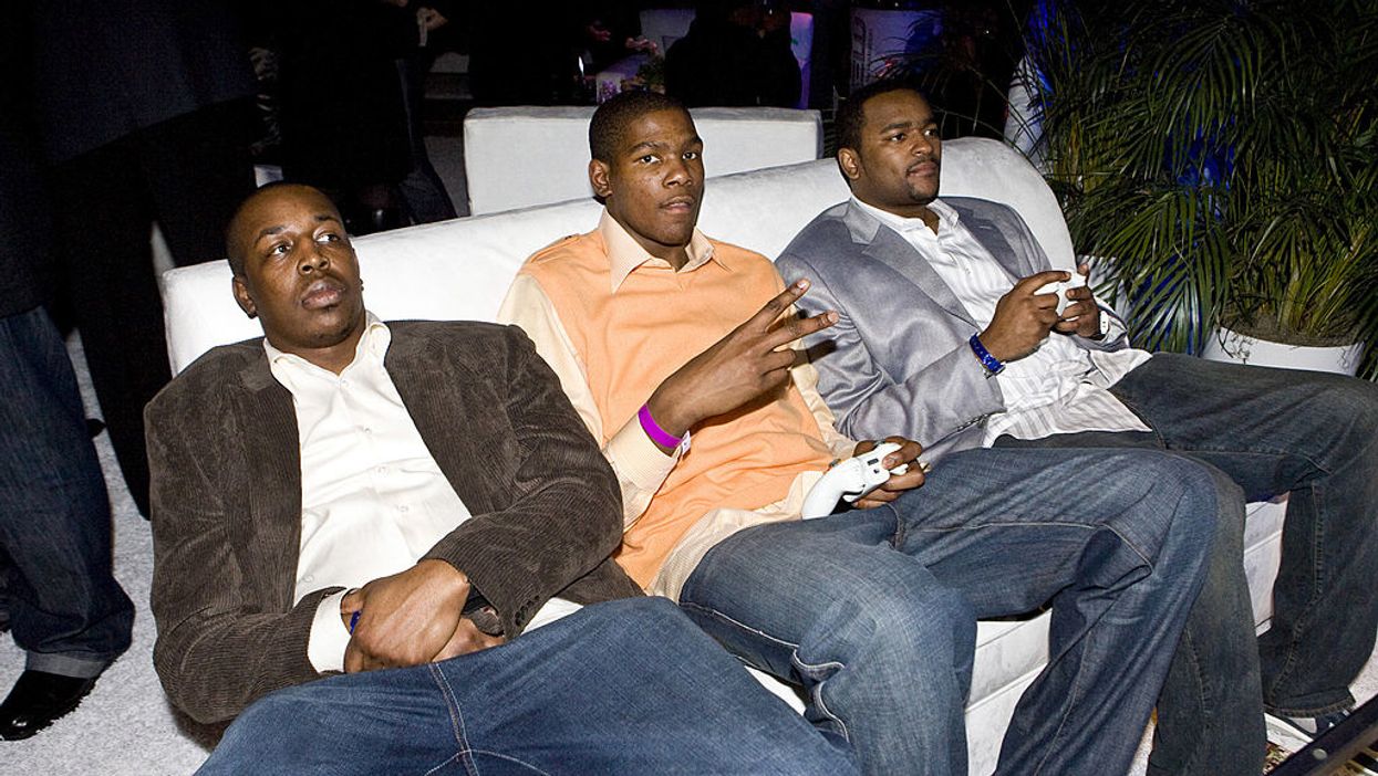 Without actual sports to play, professional athletes try to entertain fans by playing each other at video games