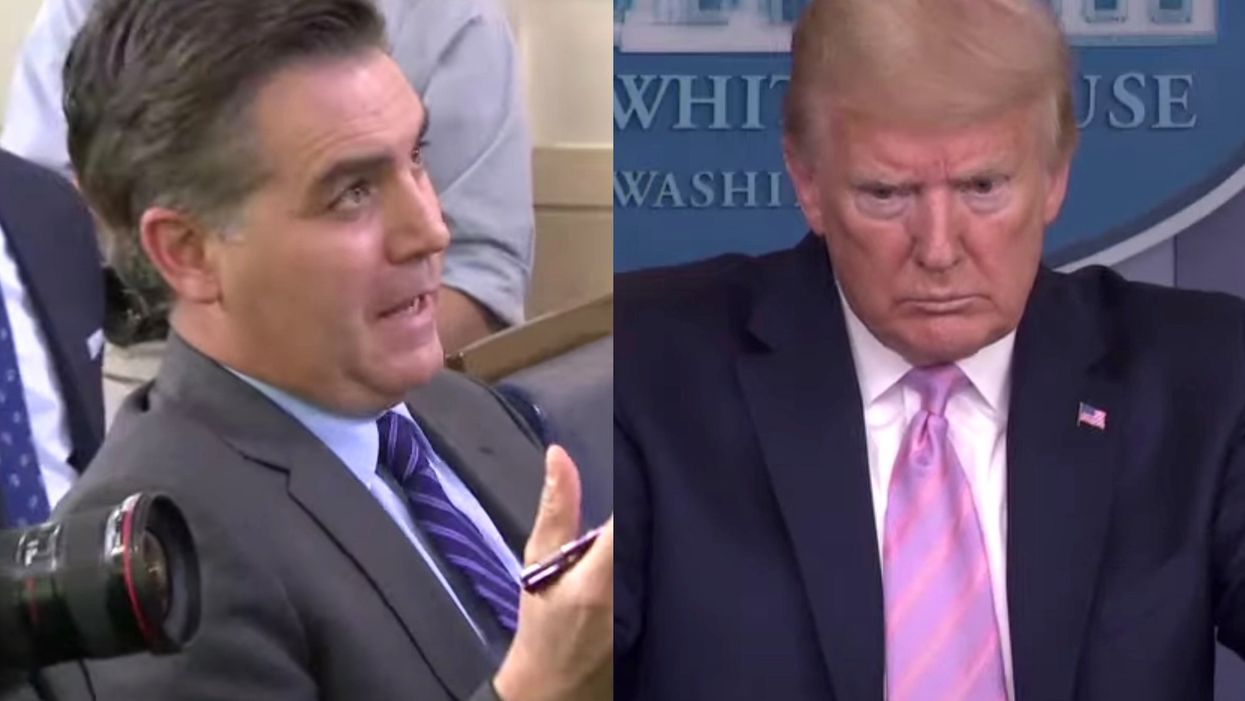 VIDEO: President Trump castigates Jim Acosta for calling coronavirus media briefings 'happy talk'
