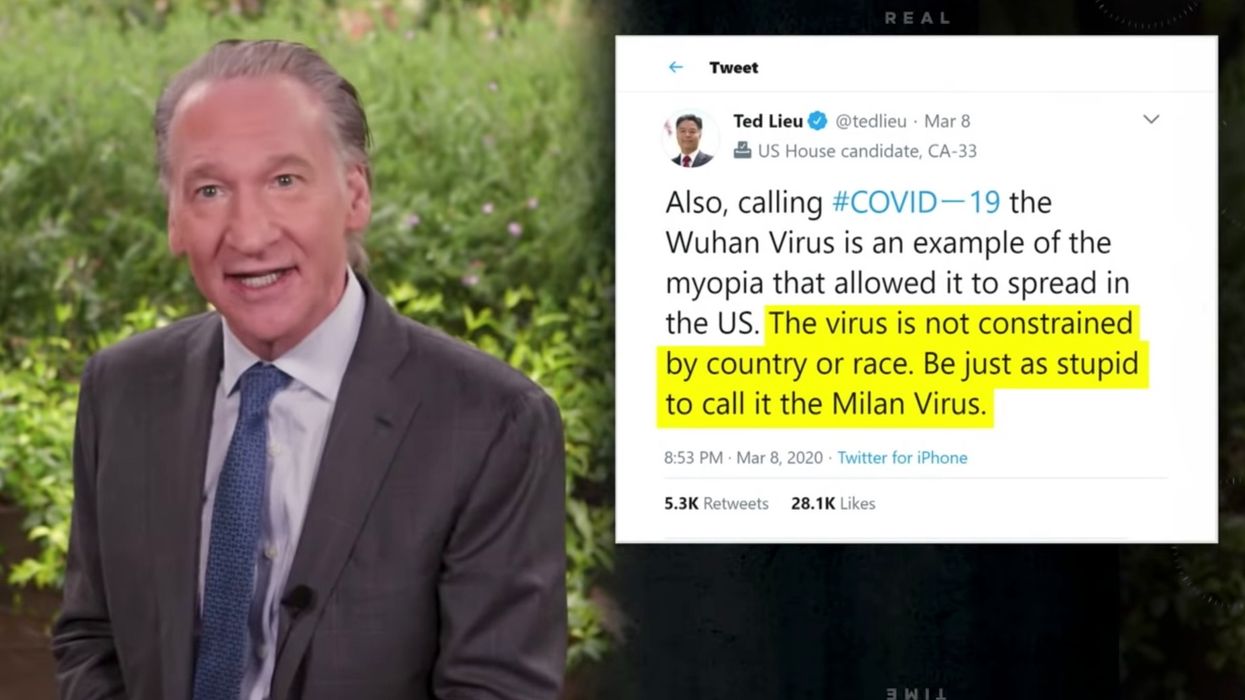 Bill Maher excoriates liberals who cried racism when President Trump called COVID-19 the 'Chinese virus'