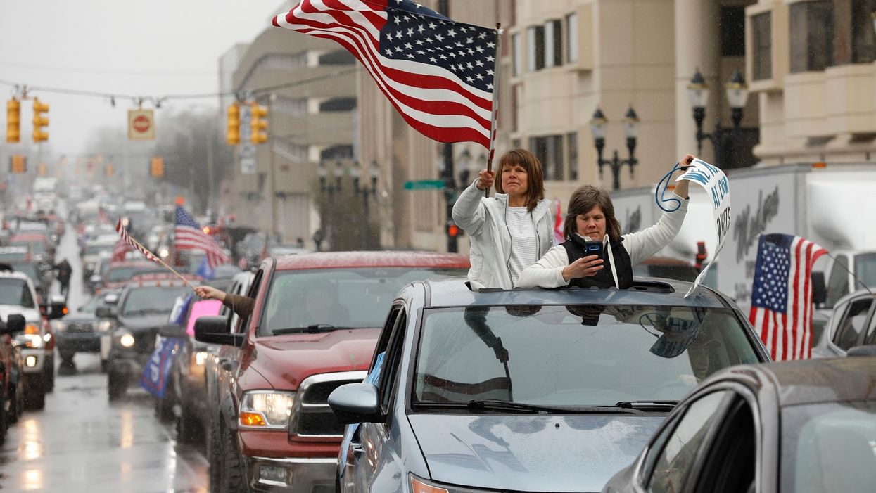 Thousands surround Michigan Capitol in protest of Gov. Gretchen Whitmer's stay-at-home orders