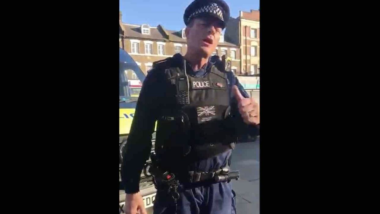 'You're killing people! Go home!': UK cop blasts journalist documenting woman's removal from park; police said she was 'clearly not exercising'