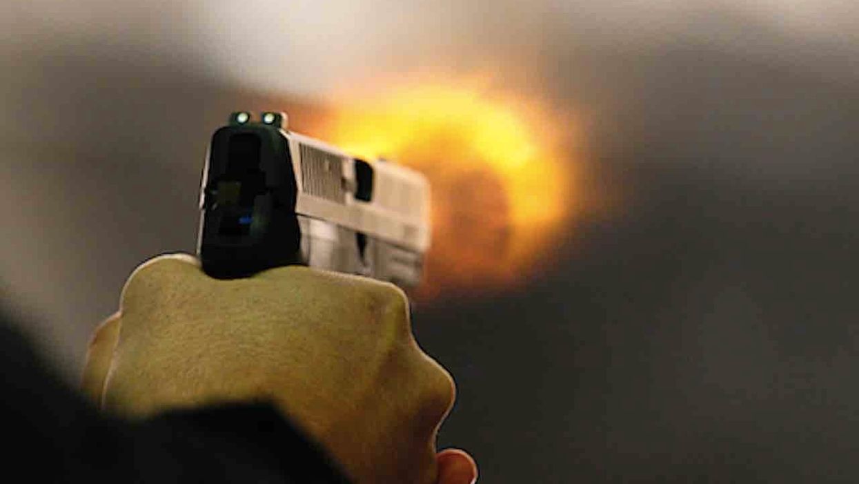 Bystander shoots robbery suspect fleeing cops on foot after leading them in wrong-way vehicle chase on interstate highway