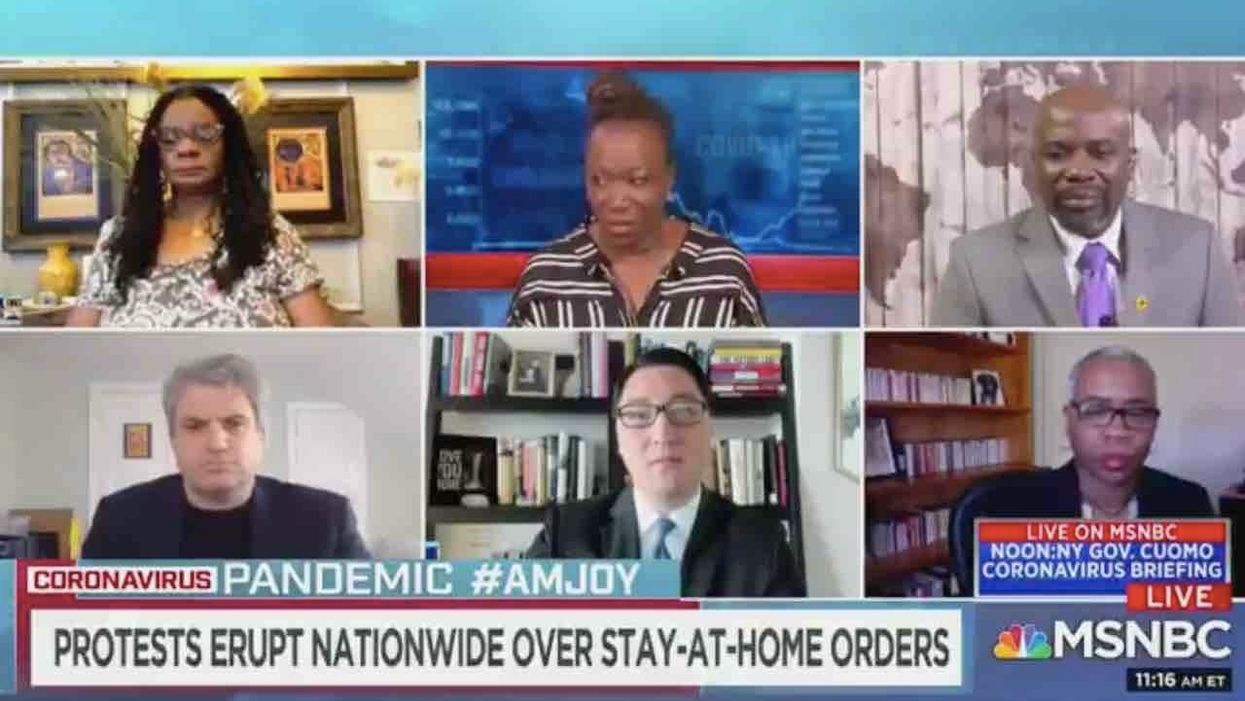 Mind-reading MSNBC panel: 'Overwhelmingly white' protesters demanding reopening of economy actually want 'more black and brown people to die'