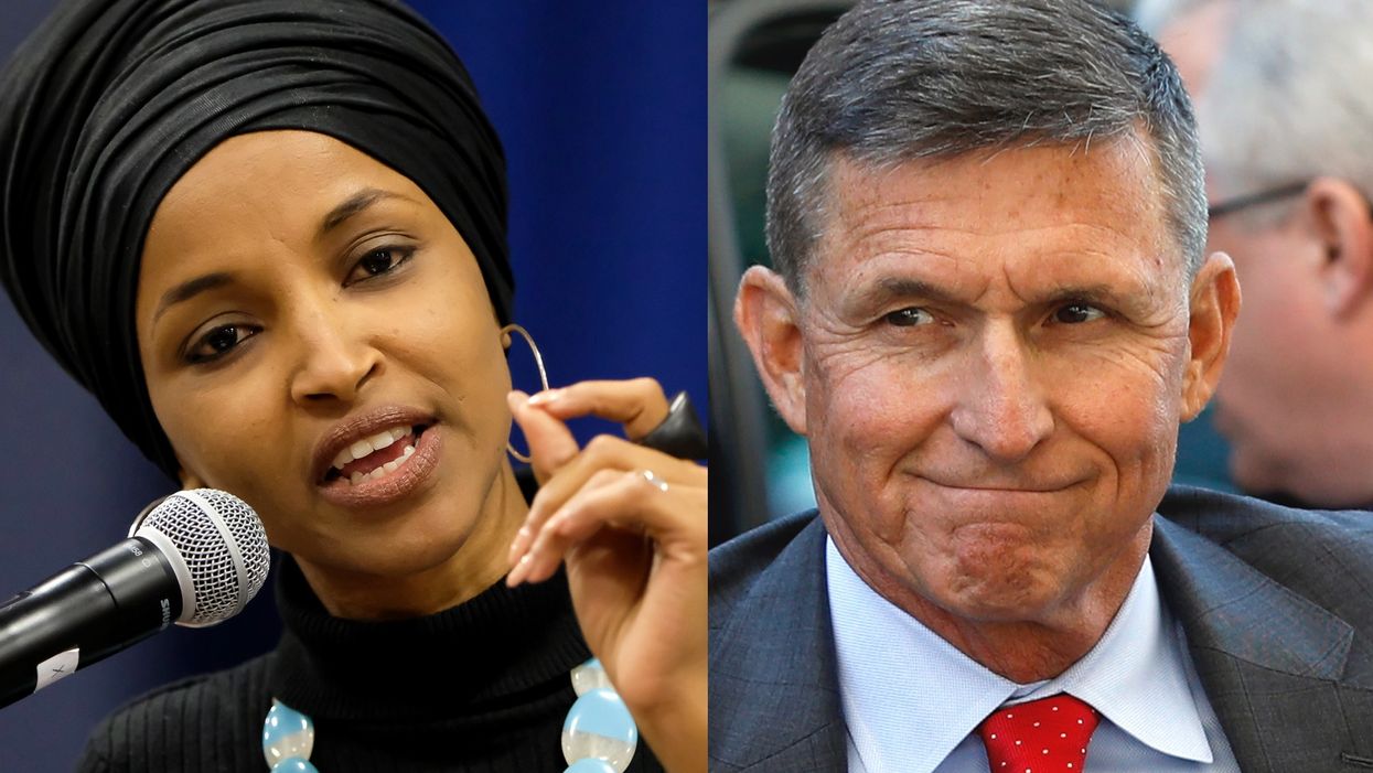 Ilhan Omar blames 'white privilege' for charges being dropped against Mike Flynn