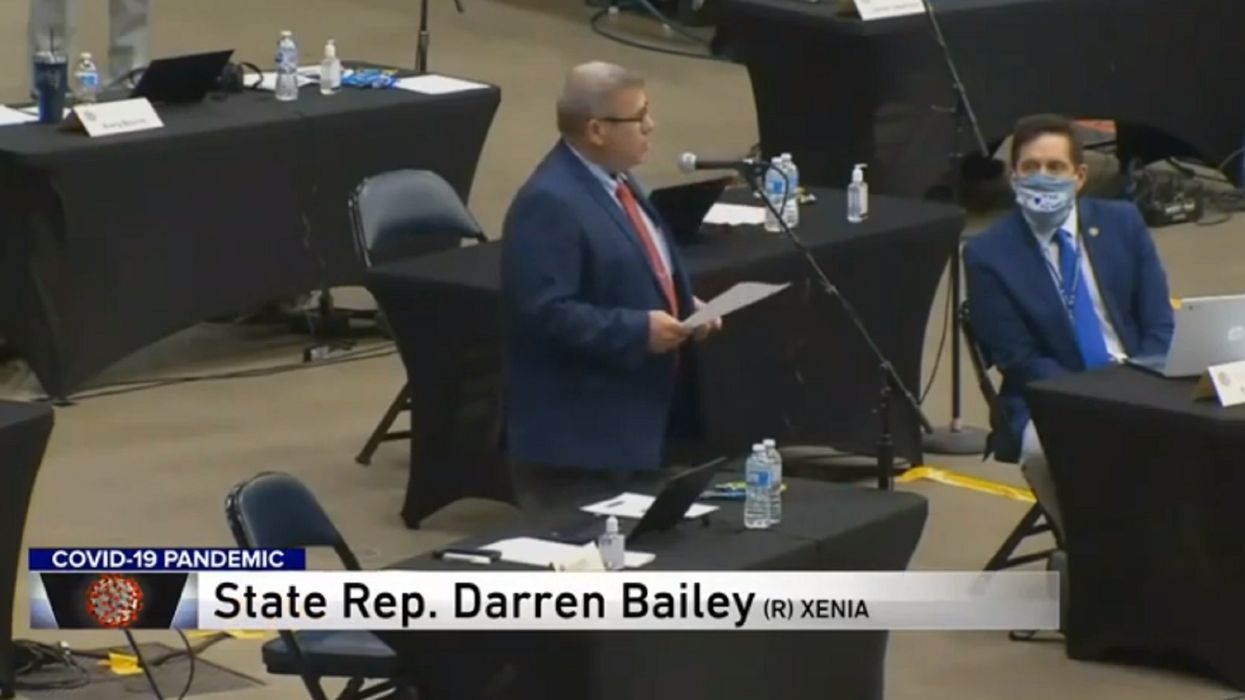 GOP state lawmaker kicked out of Illinois House session for refusing to wear a mask