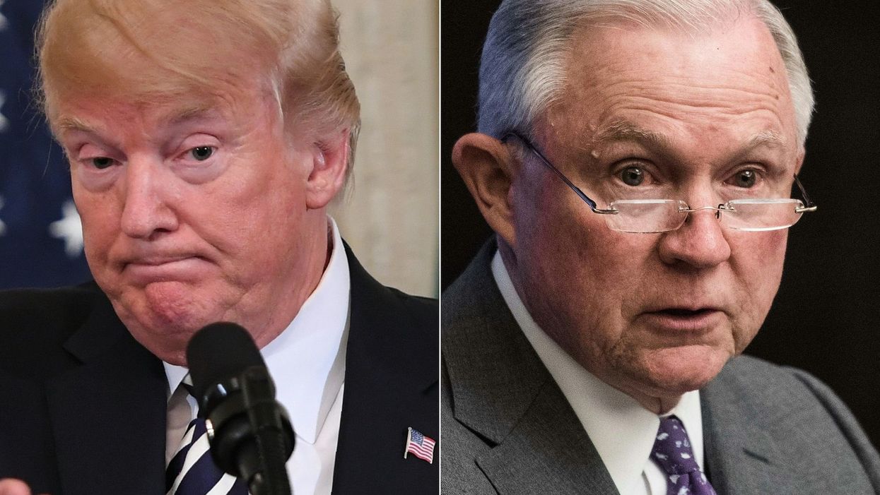 President Trump continues pummeling Jeff Sessions, but this time he punches back