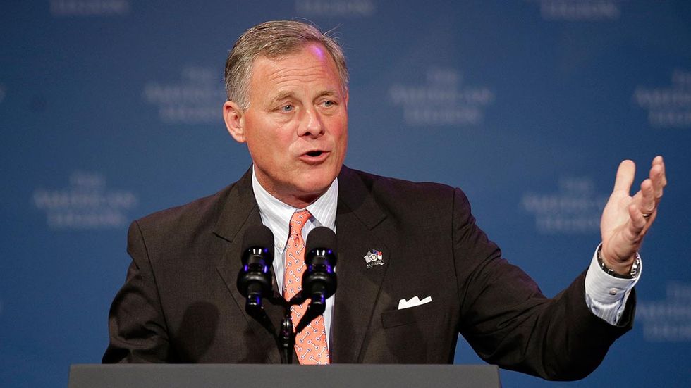Sen. Burr hides in the men’s room as North Carolina fights alone