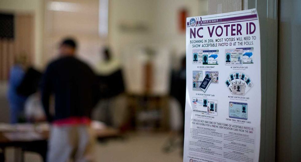 Insane court nixes NC voter ID law