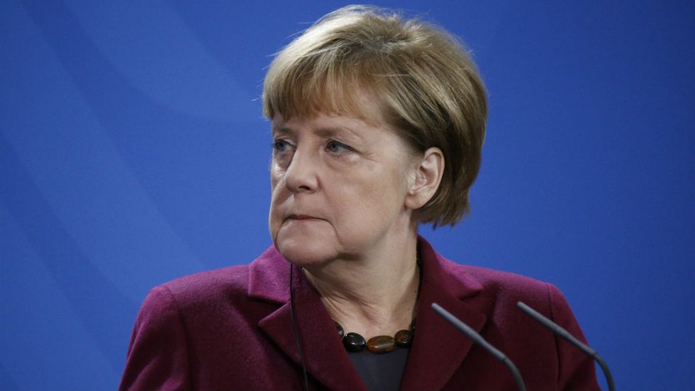 This was Merkel's face when Trump mentioned 'Islamic Terrorism'