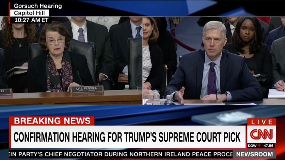 Gorsuch OWNS Feinstein on how SCOTUS actually works