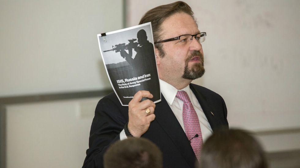 The media's latest target in Trump's White House: Sebastian Gorka