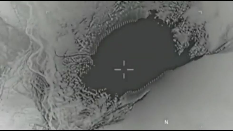 What it looks like when a 21,000-lb MOAB takes out ISIS militants