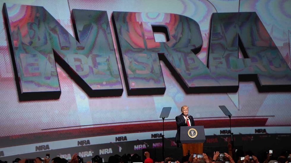 Where was the gun policy in Trump's NRA speech?