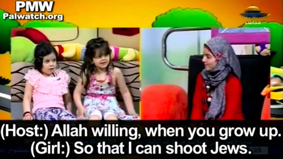 Abbas lied. THIS is the ‘culture of peace’ Palestinian kids see