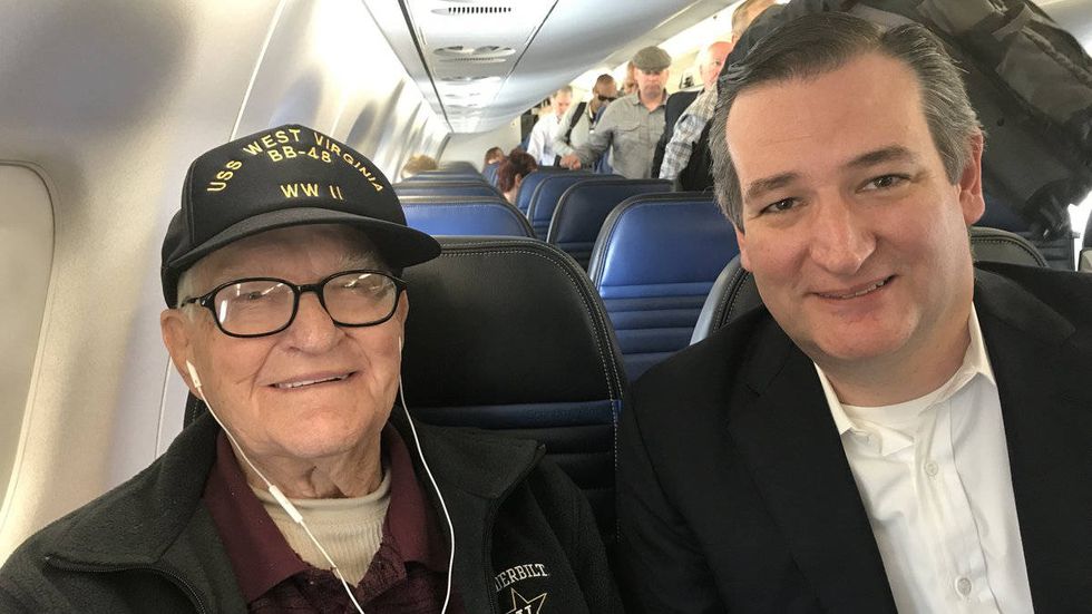 Meet the 103-year-old WW2 hero Ted Cruz ran into on a plane
