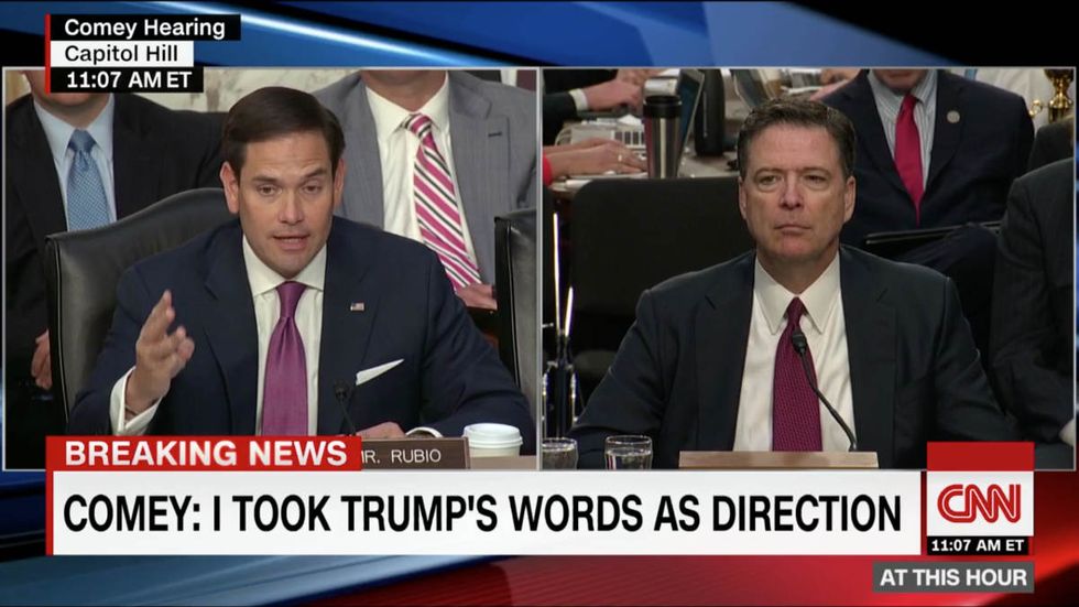 Marco Rubio obliterates the Left’s narrative with Comey questions