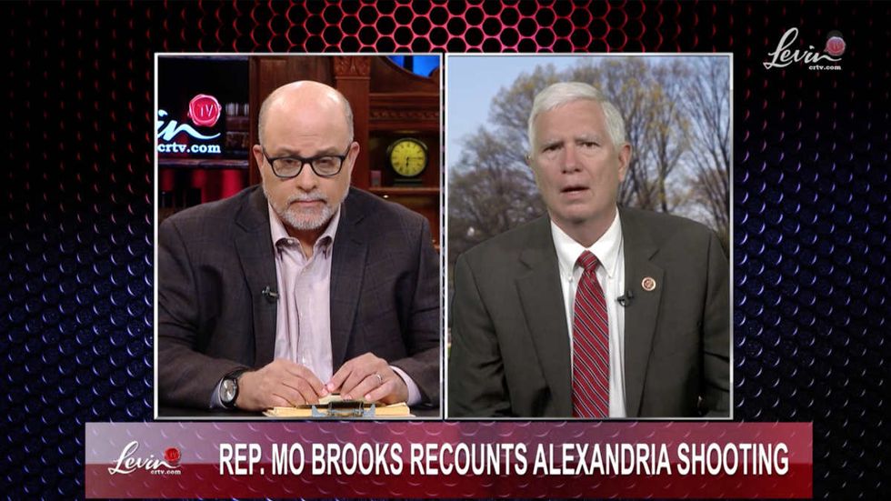 Video: Levin interviews Mo Brooks, hero of Alexandria shooting