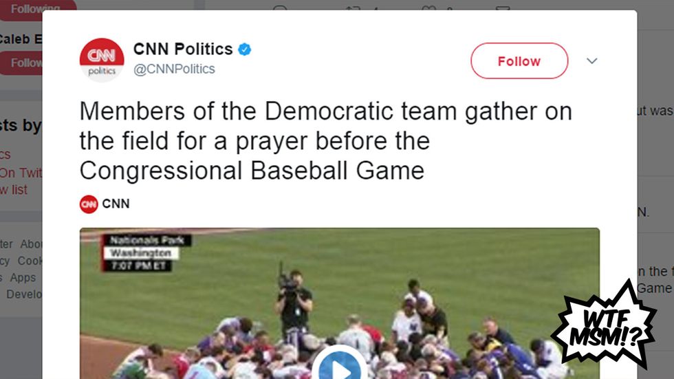 WTF MSM!? Only Democrats pray?