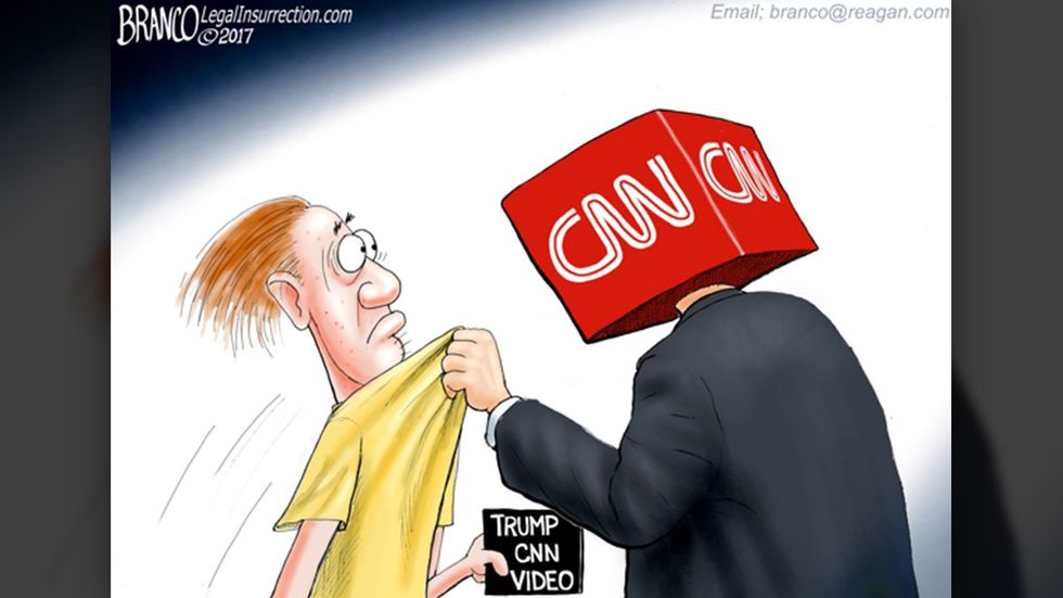 Conservatoons: CNN — a bully and a thug