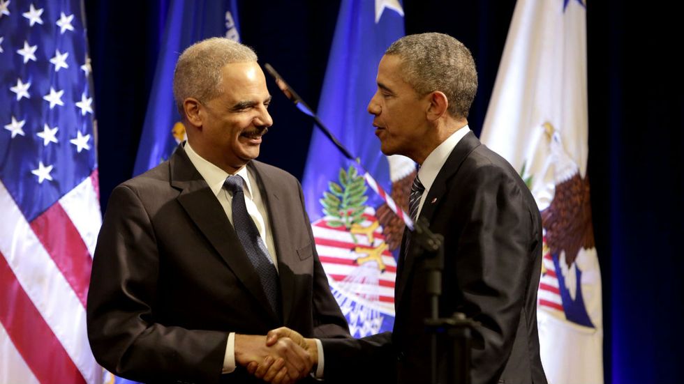 Obama, Holder unite to screw America and put Dems back in power