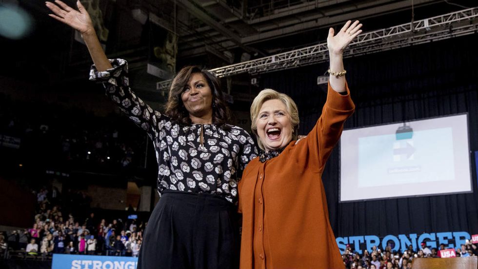 Michelle and Hillary can shove it