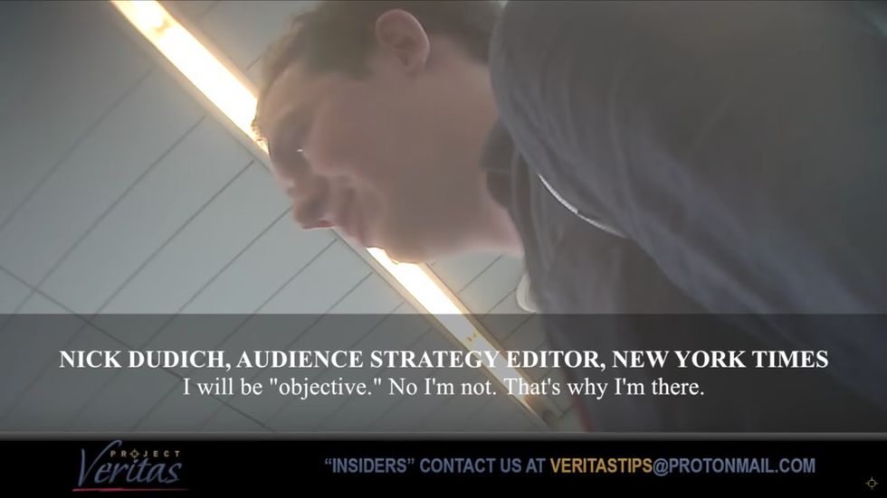 NYT 'journalist' brags about leftist bias in O'Keefe video