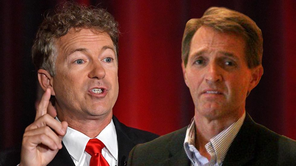 Jeff Flake should learn from Rand Paul how to disagree with Trump