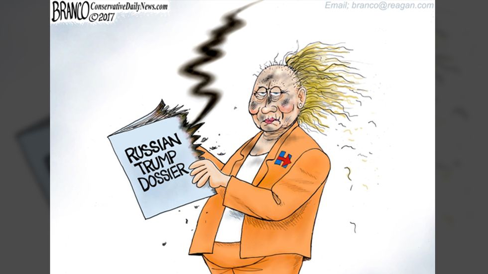 Conservatoons: Russia-Trump dossier blows up in Dems' face