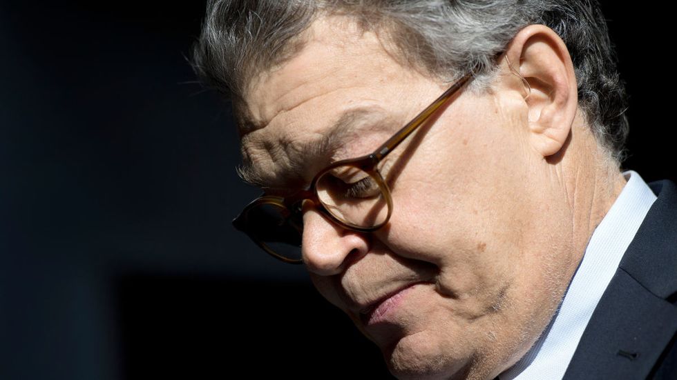 Bitter Al Franken resigns, slams Trump on the way out