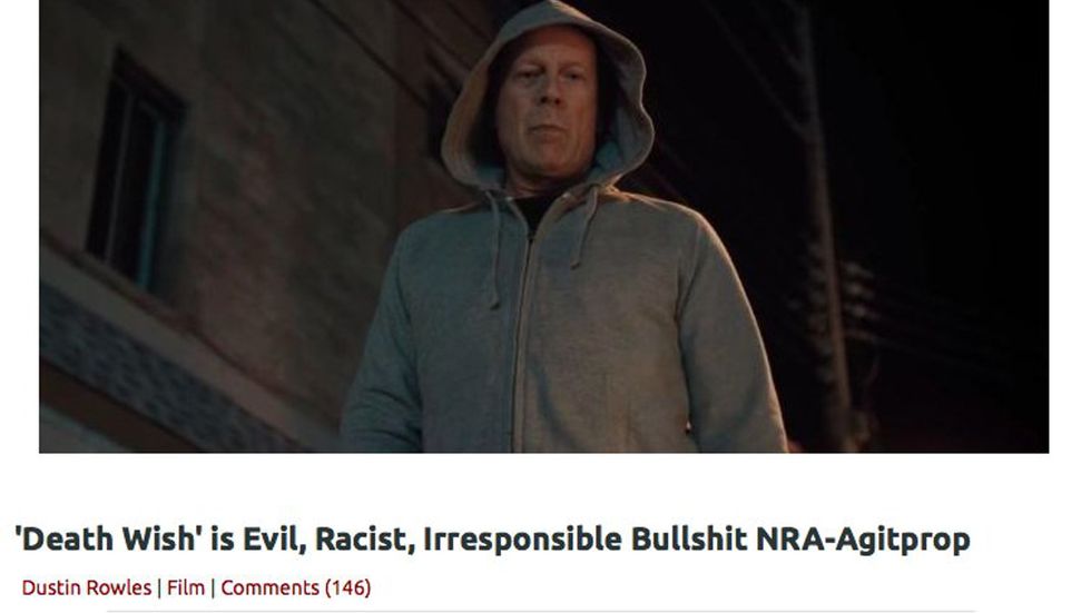 Leftists SLAM new Bruce Willis movie as 'racist', 'evil' 'NRA commercial'