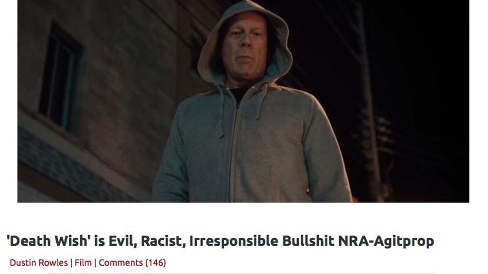 Leftists SLAM new Bruce Willis movie as 'racist', 'evil' 'NRA commercial'