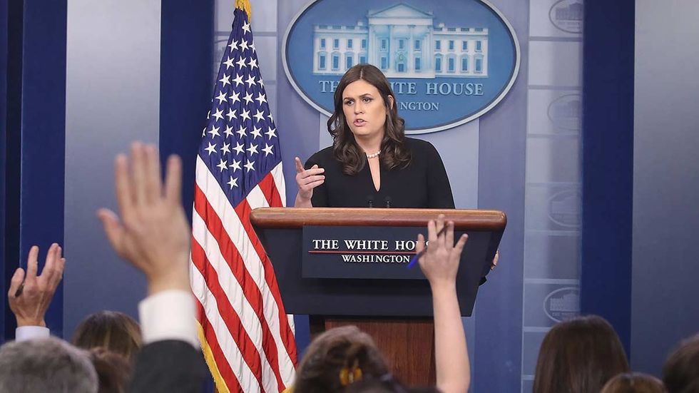 Sarah Sanders goes for the knockout blow on Jim Acosta's ego