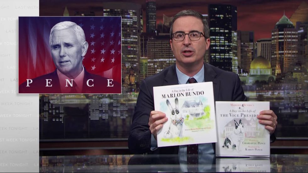 John Oliver fans vandalize Amazon reviews of Pence family book