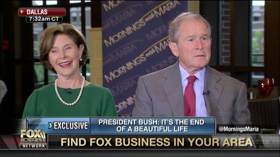 Watch: Former President George W. Bush remembers his mother's humor, smarts, and faith