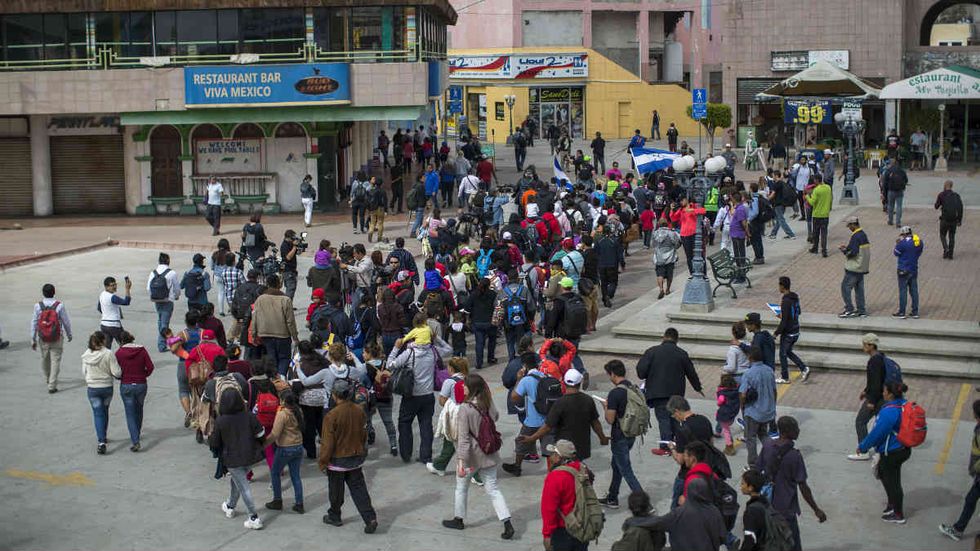 Look for the dangerous drugs behind the caravan