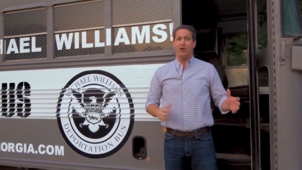 WATCH: Georgia candidate for governor launches 'Deportation Bus Tour'