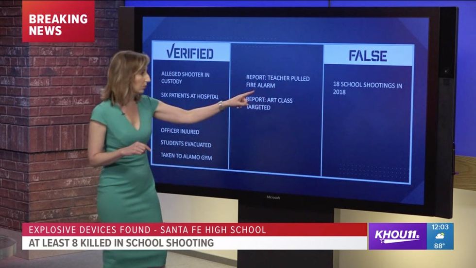 Video: Local news in Houston runs down confirmed facts of high school shooting